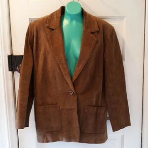 Vintage Savannah 100% leather blazer 70s 80s